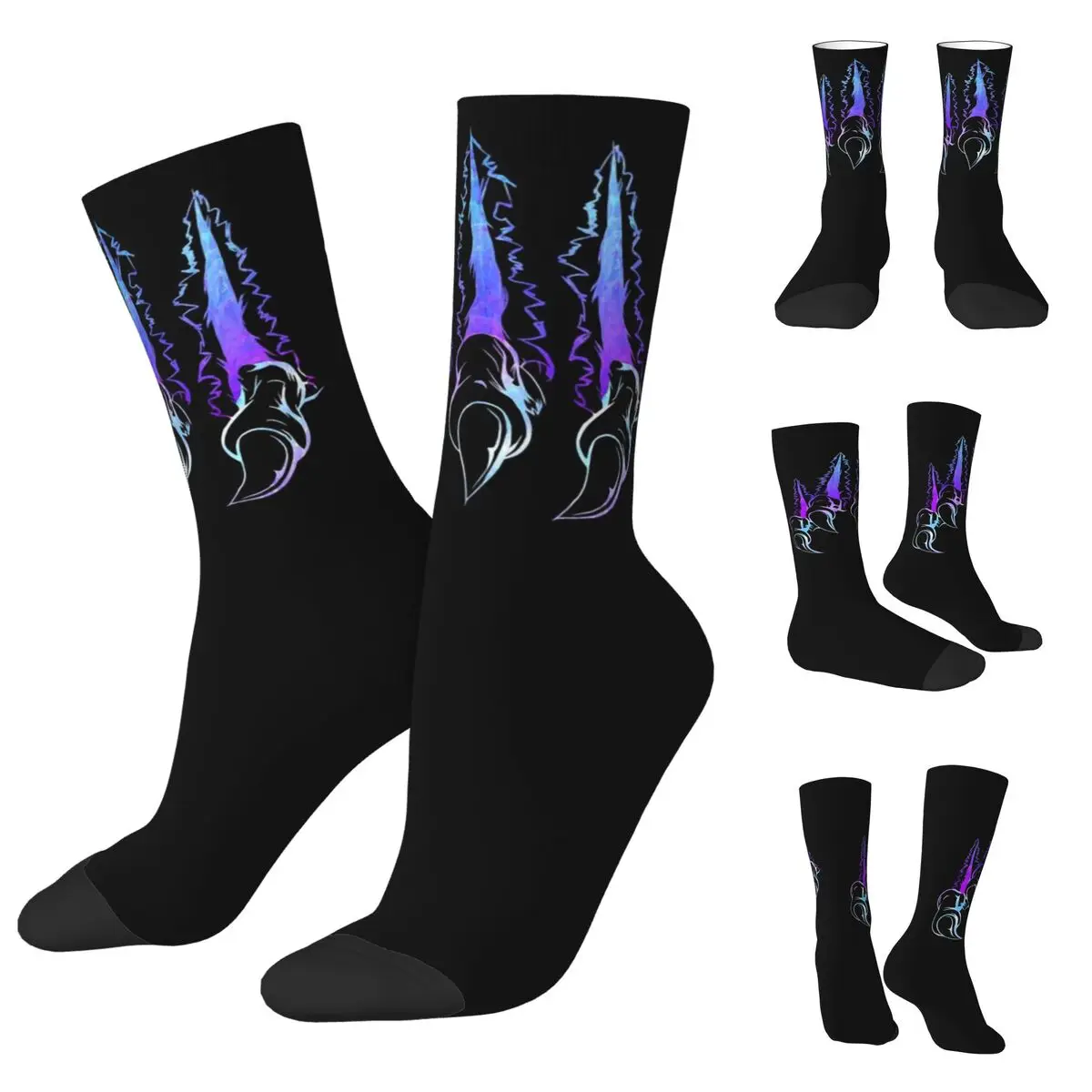 Monster Face Unisex Socks,Hip Hop 3D Print Happy Socks Street Style Crazy Sock