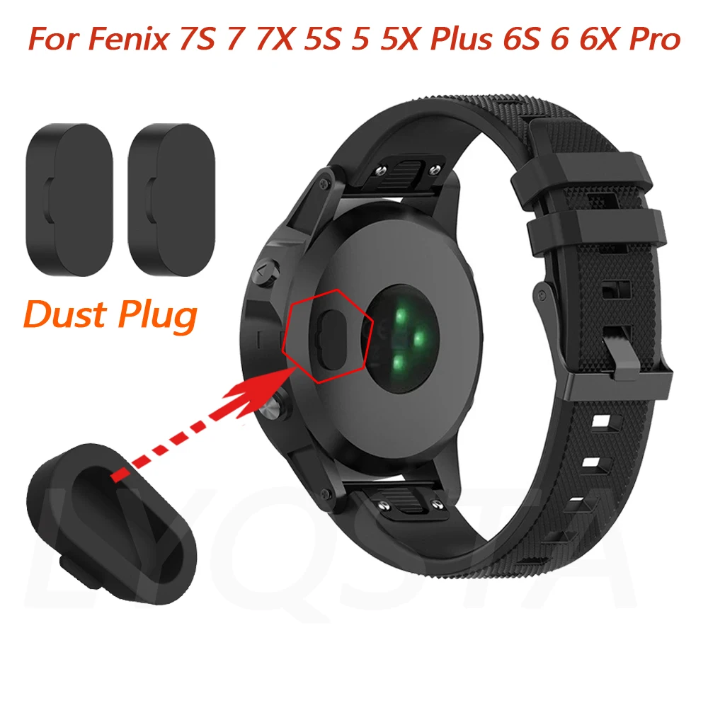 NEW 10 PCS/Set Silicone Dustproof Watch Protective Plugs Cap For Garmin Fenix 7S 7 7X 6S 6 6X Pro 5S 5 5X Plus Anti-Scratch&Dust