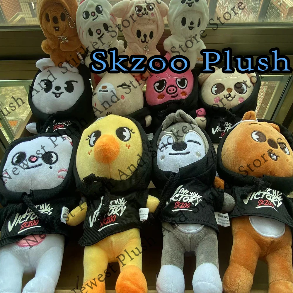 Skzoo juguetes de peluche Stray Kids dibujos animados relleno Animal peluches muñeca Kawaii personaje muñeco de peluche compañero para niños adultos Fans
