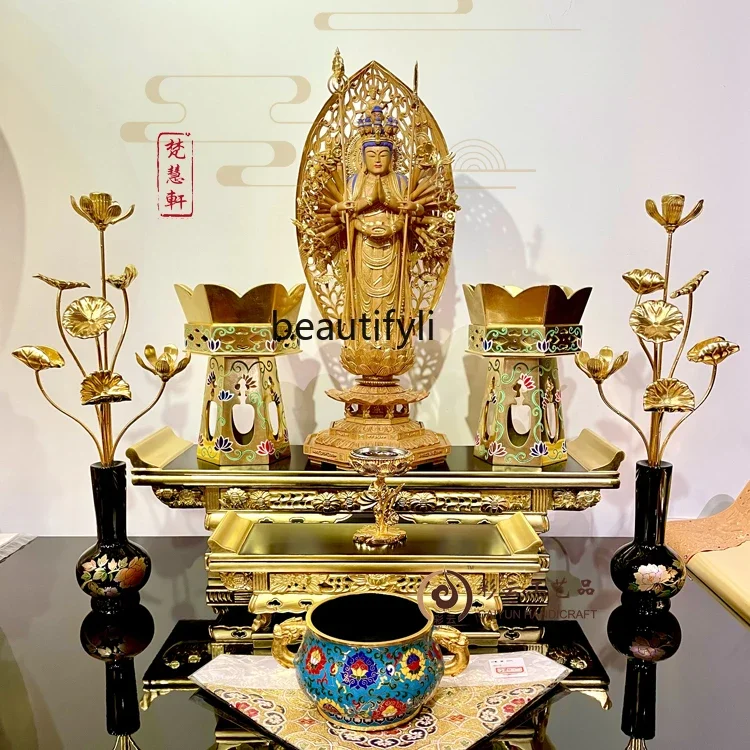 

Altar Antique Buddha Shrine Supplies Altar Solid Wood Buddha Table Gilding Table