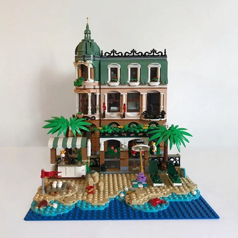 542pcs MOC Boutique Strand Modulair Modulair Model Bouwstenen Architectuur DIY Idee Onderwijs Baksteen Kerstcadeau Speelgoed Kinderen
