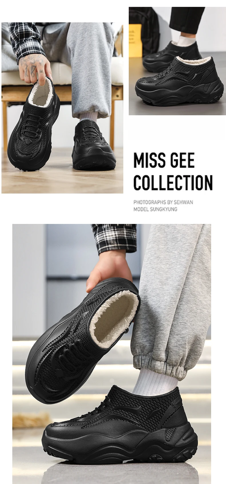Kochschuhe Vier Jahreszeiten Wasserdichte High-Top Küchenarbeitschuhe Modische Herren Joker Outdoor Sport Freizeit EVA Schuhe Wasserschuhe – Detail 19