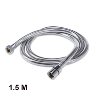 1.5M Stainless Steel Flexible Shower Hose Long Bathroom Shower Pipe Extension Pipe Pull out Bathtub Shower Faucet Accessory