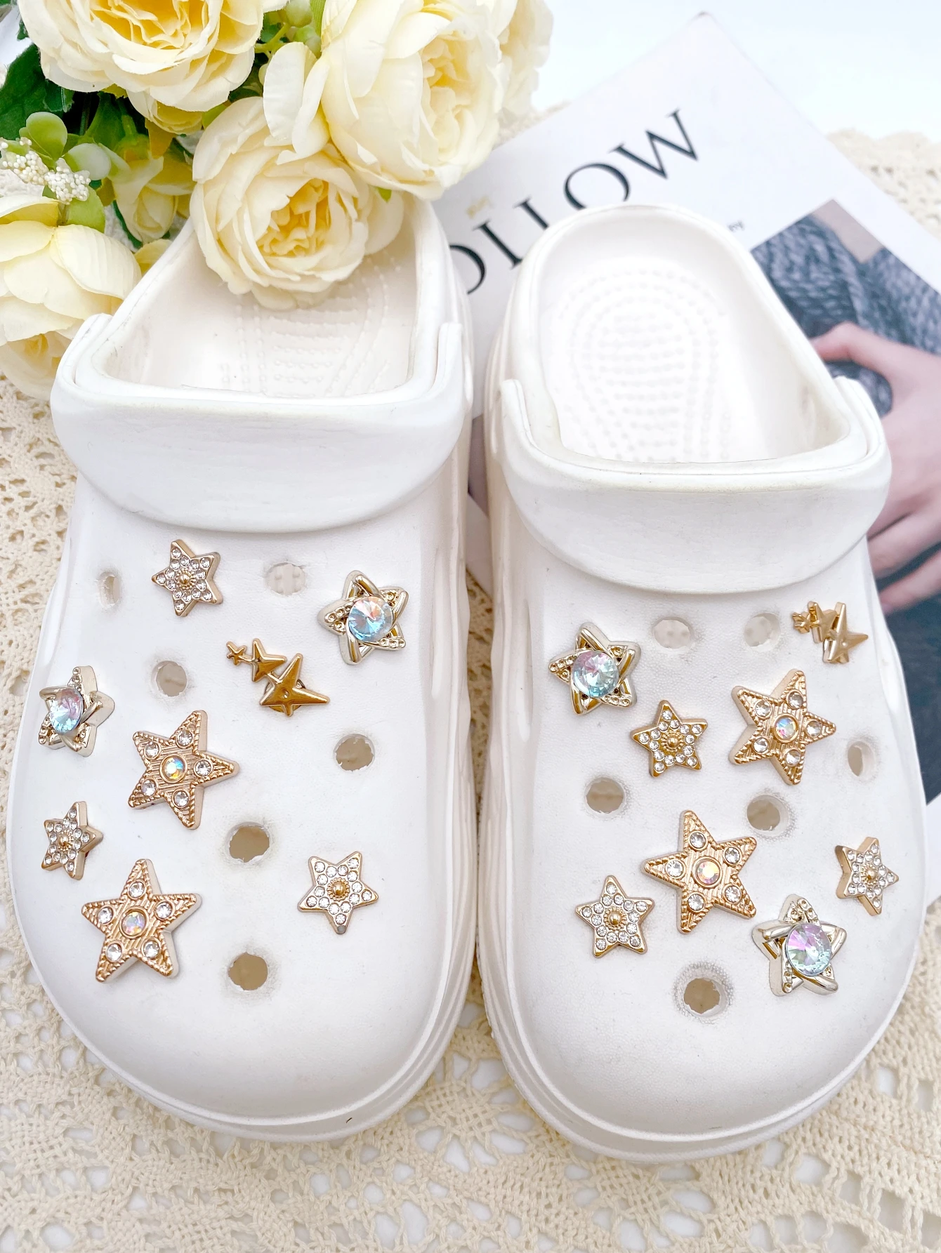 16-piece shoe decoration DIY casual shoe decoration - An interesting and versatile way to personalize your footwear