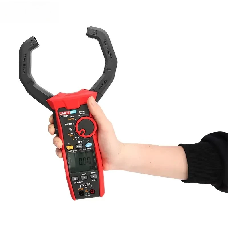 

UT219P Digital Power Clamp Meter AC 1000V 1000A Handheld Intelligent Single Three-phase Power Testing