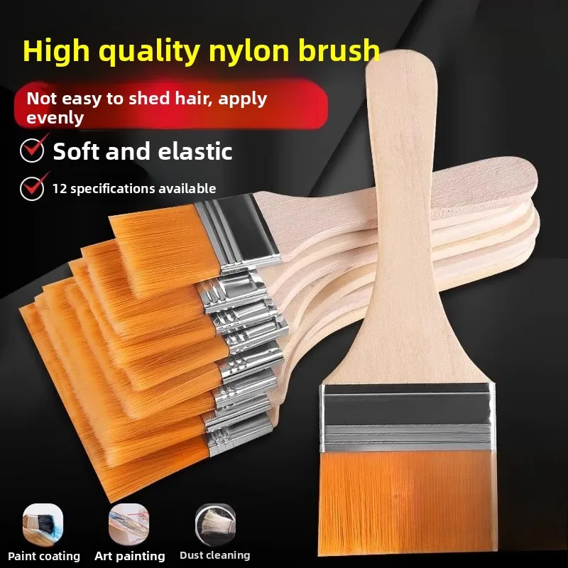Nylon Brush Board Oil Painting Brush Cleaning Small  Woodworking Row Glue Paint Brush BBQ