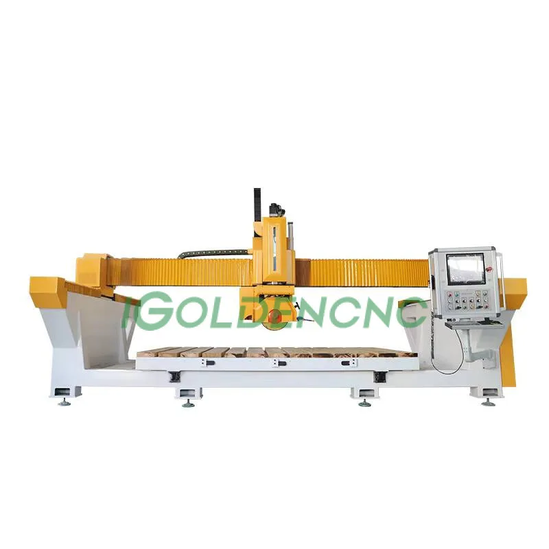 Exclusive Quartz Sink Making 5 Axis CNC Stone Bridge Saw Granite Cutting Hine With Camera