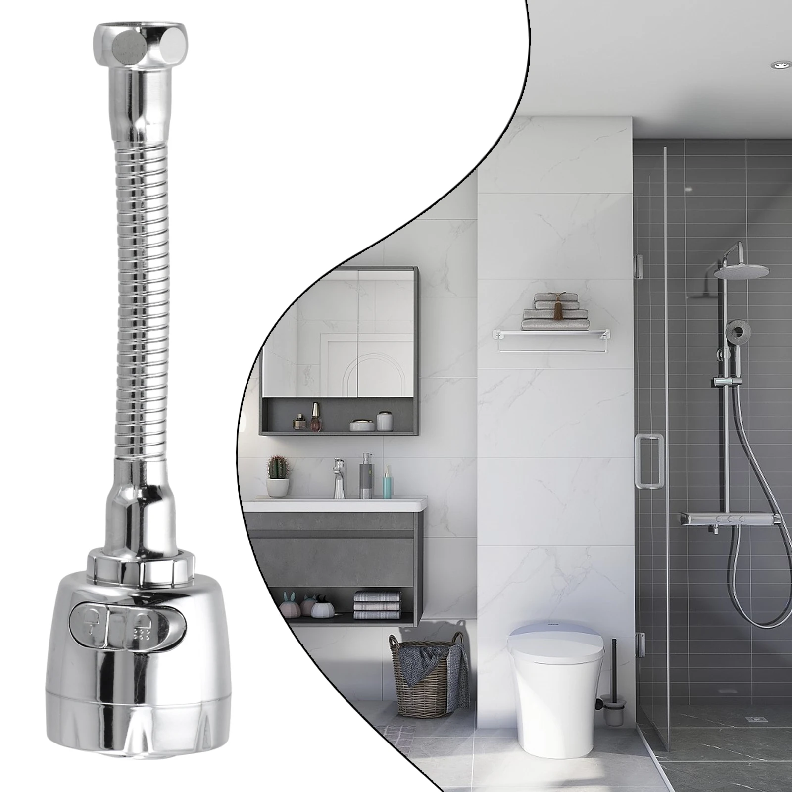 Practical Garden Nozzle Extender Bathroom Gadgets 360 Degrees Rotation Easy To Install Easy To Use Rust-resistant