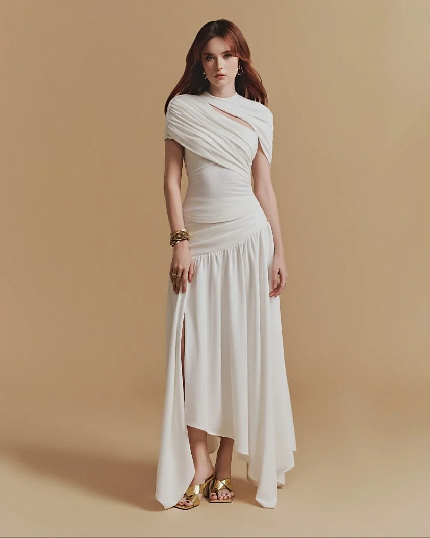 

Элегантные роскошные вечерние платья AsaNagi Saudi, шифоновые платья для выпускного вечера, простые драпированные платья для мероприятий, индивидуальный пошив, ALine sukienka wieczorowa