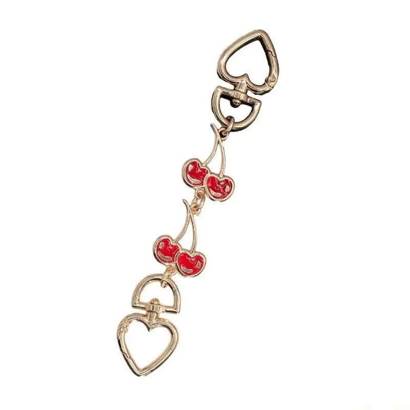 31BF Cherry Purse Strap Extender Extension Chain for Stylish Bag Enhancement and Replacement Adjustable Handbag Strap