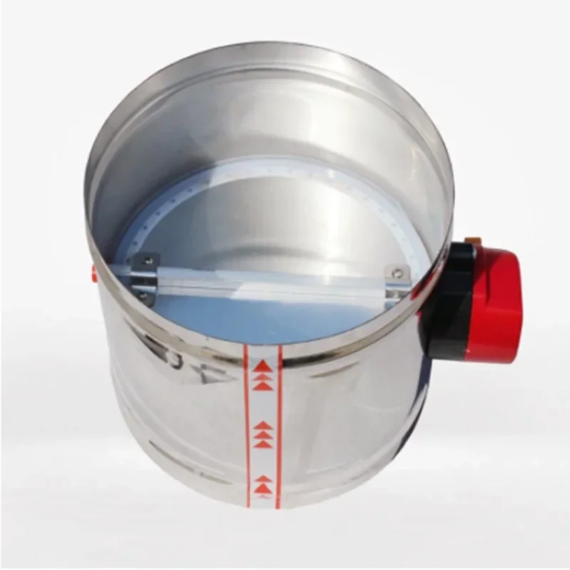 Motorized Damper Solenoid Valve 201Stainless Steel 12V/24V/22V4/5/6/8Inch Air Duct Vent 63/76/80/100/125/150/200/250 Mm for HVAC