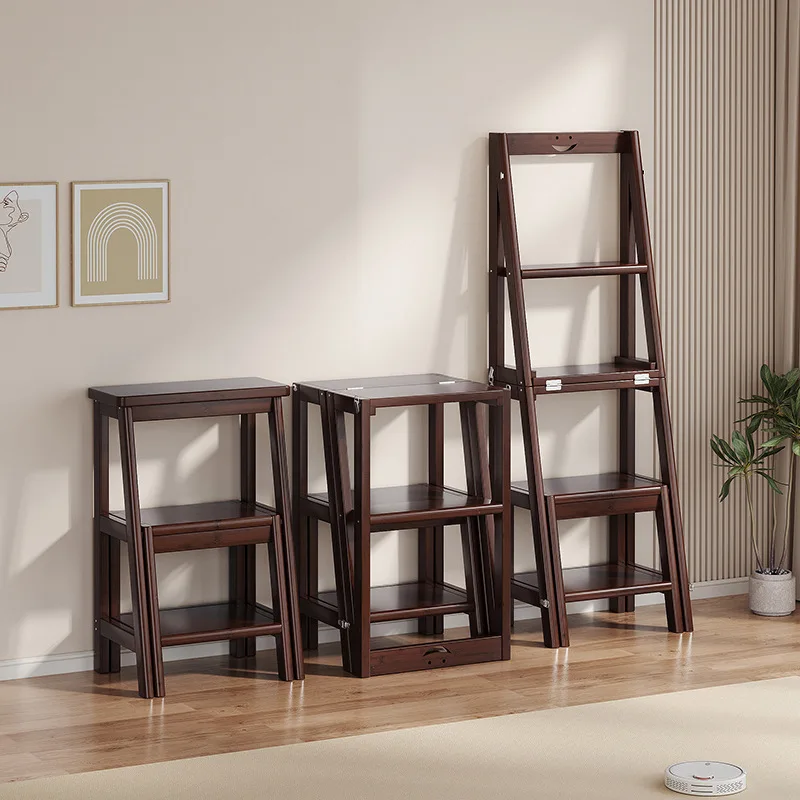 Multifunctional ladder Household folding telescopic ladder Stool dual-purpose thickened herringbone
