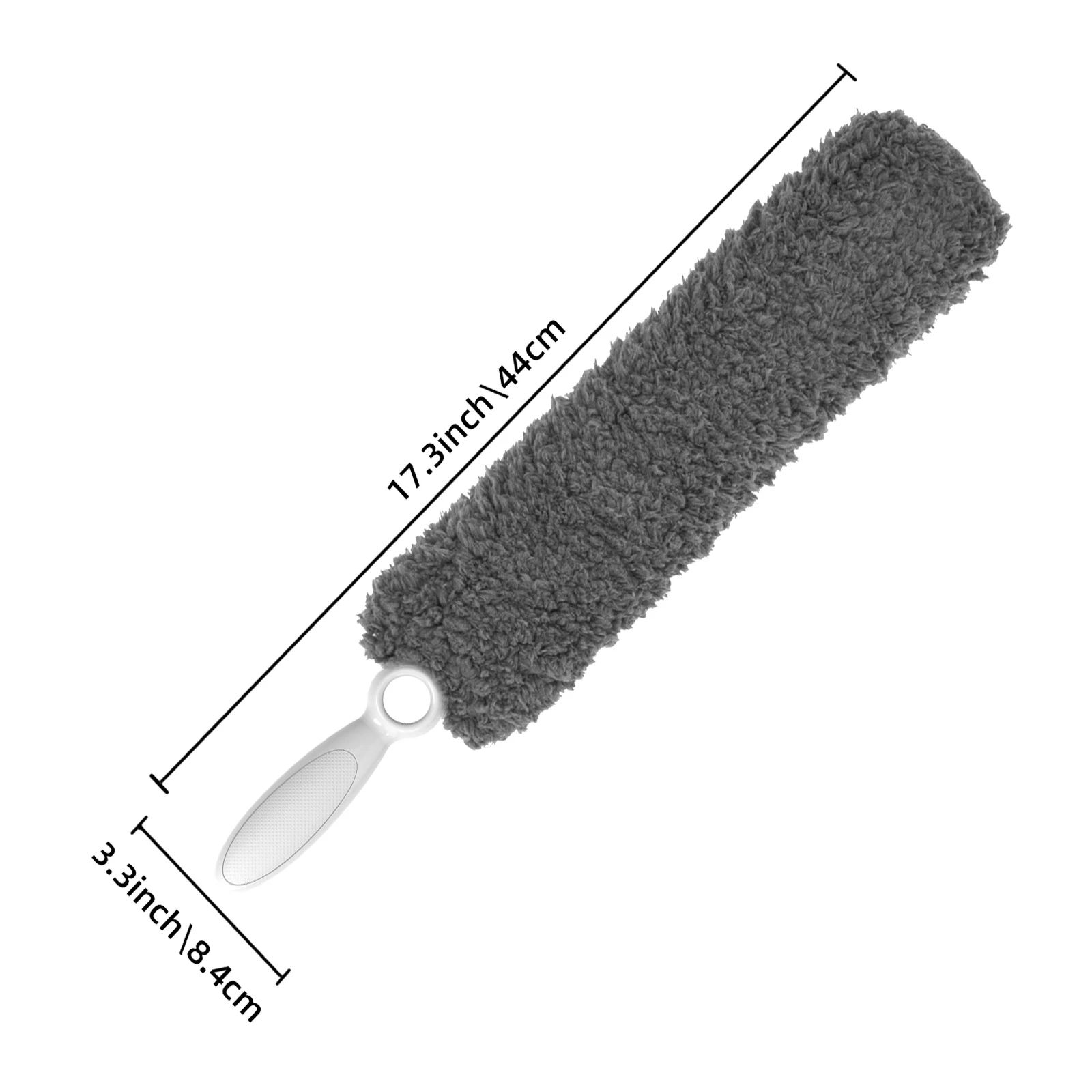 Microfiber Duster Dust Cleaner Brush for Cleaning Dust Removal Duster Brush Household Cleaning Tools Washable Duster -Gray