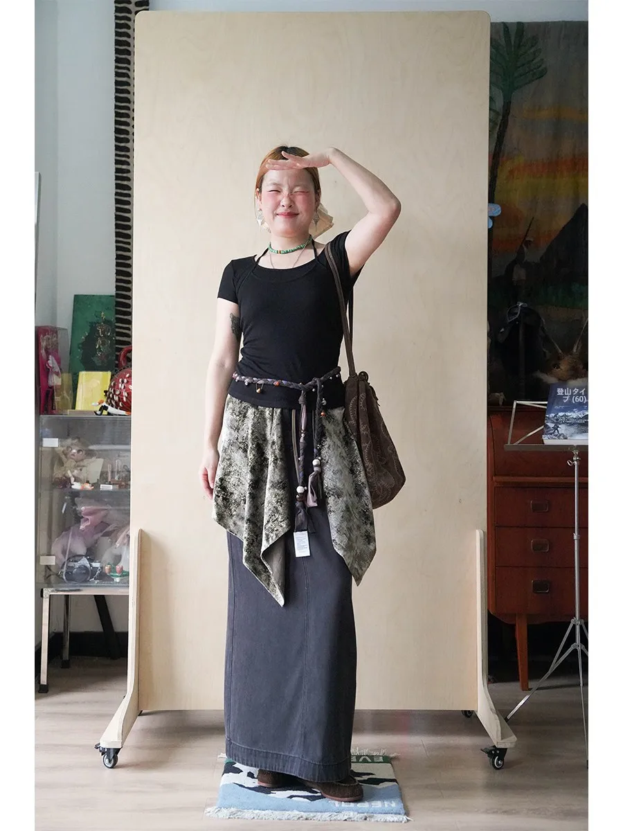 

Республика Ленд ® Романтичная юбка из лиоцелла с высокой талией для молодых женщин, весенний сезон