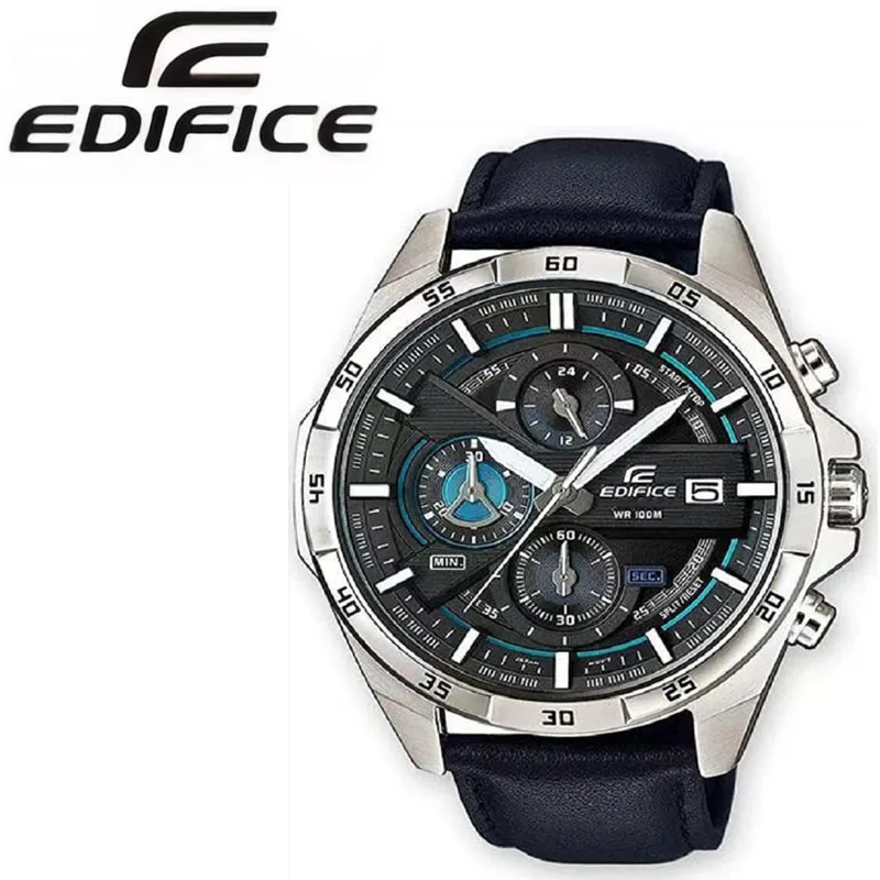 

EDIFICE EFR-556 Series Мужские часы World Time Business Fashion, мужские часы с резиновым ремешком, корейские многофункциональные спортивные кварцевые часы.