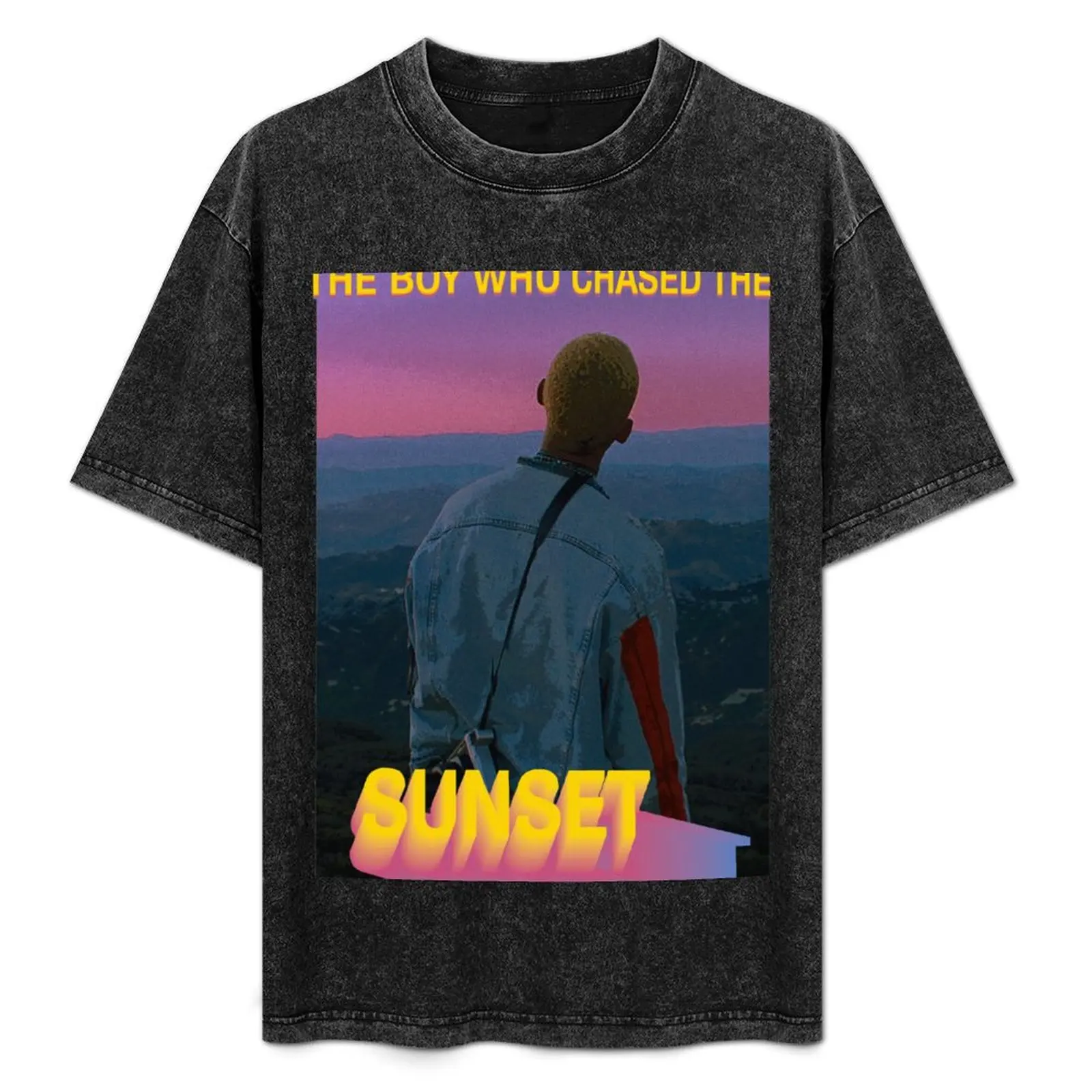 Chased The Sunset T-Shirt Casual Lightweight Short Sleeve Top