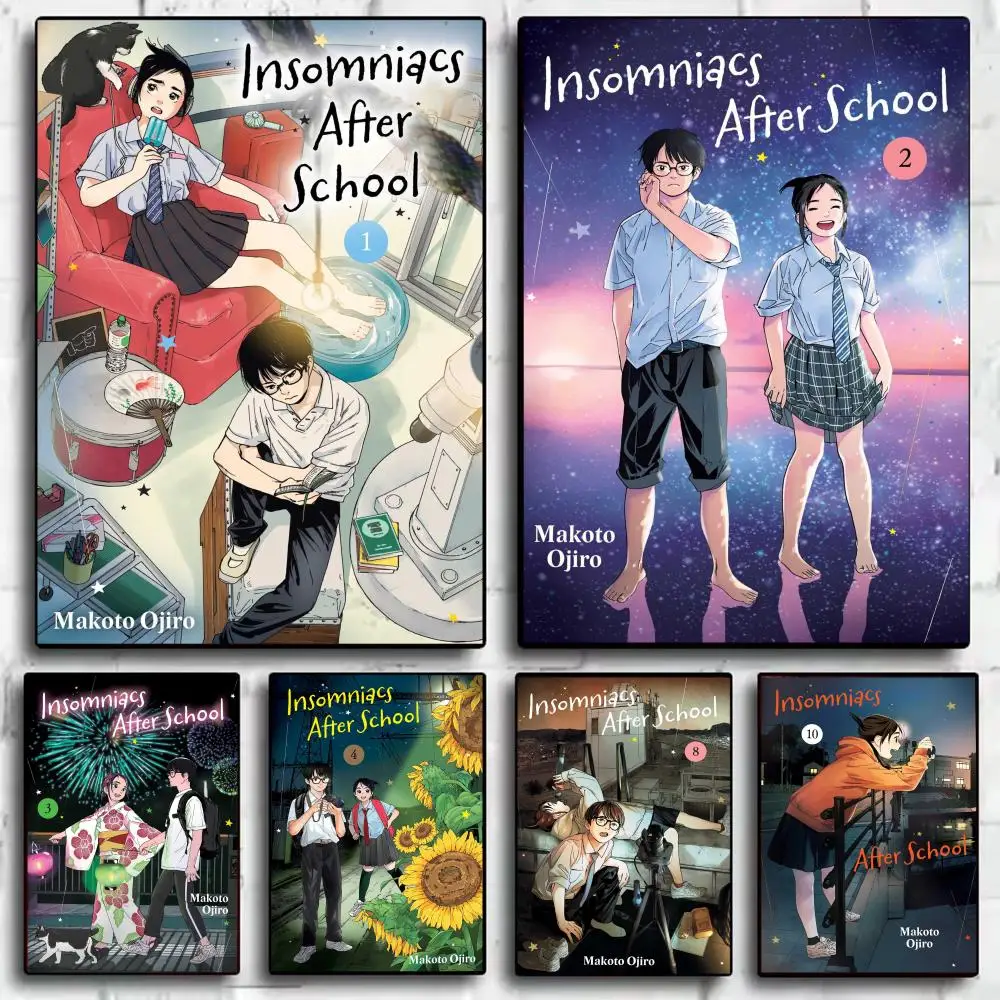 Póster grande de S-Insomniacs A-After S-School, impresión artística para pared, regalos premium para decoración de habitaciones de anime y dormitorios, tienda minorista de manga