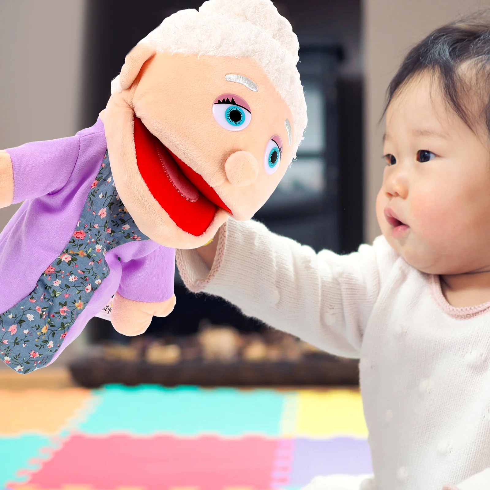 Character Hand Puppet Educational for Story Telling Figure Decorative Children Puppets Adults Puzzle Realistic