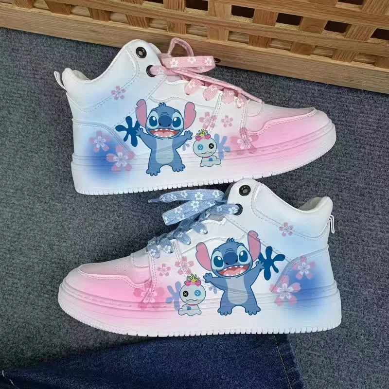 Disney girls Stitch princess cute Casual shoes scarpe sportive con fondo morbido antiscivolo per regalo da ragazza