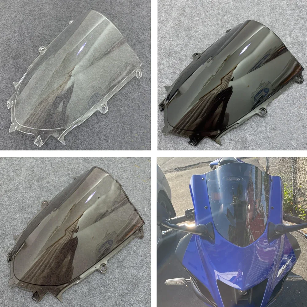 

YZF R7 Windscreen Motorcycle Sports Windshield Wind Deflector For Yamaha YZF-R7 YZFR7 2021 2022 2023 Double Bubble Screen Smoke