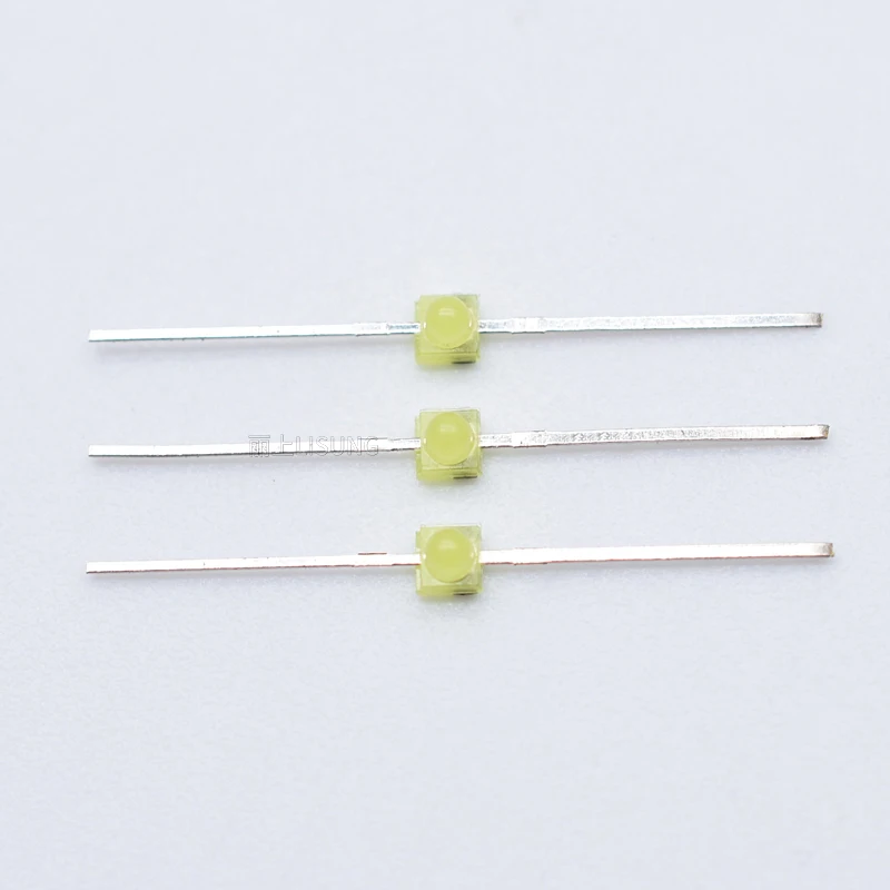 1000Pcs/bag 1.8mm Led Lamp In Line White Green Yellow Blue Red Green Light Emitting Diode Straight Flat Foot Lndicator Light