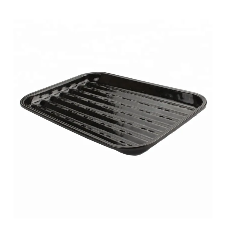 Non-Greasy Enamel Square Ovenware High Temperature Resistant Anti-Rust Iron Barbecue Pot Fried Vegetable Steak