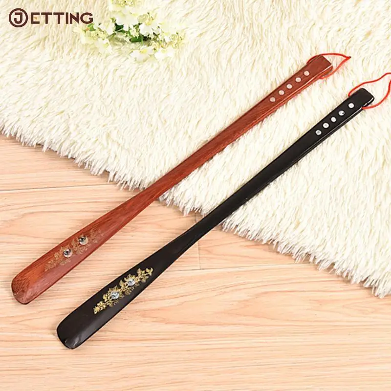 

Length 55 cm Ultra Long Mahogany Craft Wenge Wooden Shoe Horn Professional Wooden Long Handle Shoe Horn Lifter Shoehorn