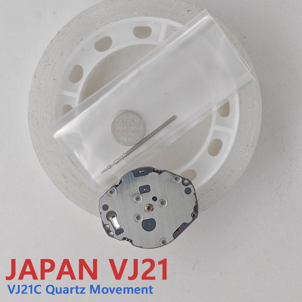 Genuine Japan VJ21 Quartz Movement Original TMI VJ21C Battery-Powered Quartz Movement Mod Slim Mechanism Parts