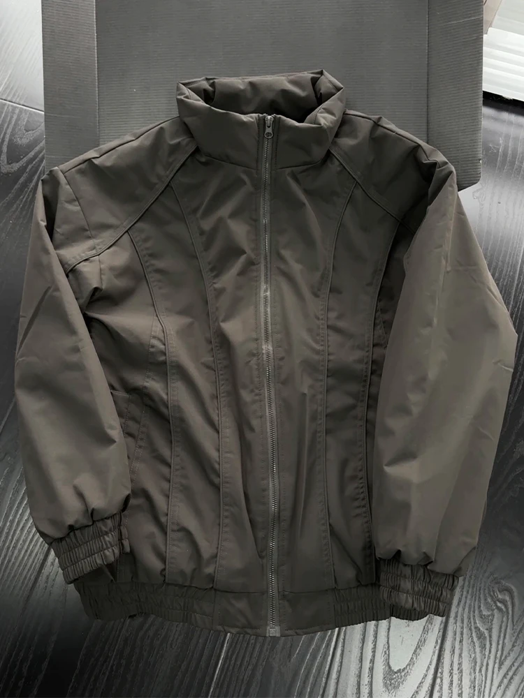 

Мужская куртка-бомбер с воротником-стойкой, новая модель, из хлопка, в американском стиле, городская, осенне-зимняя, модная