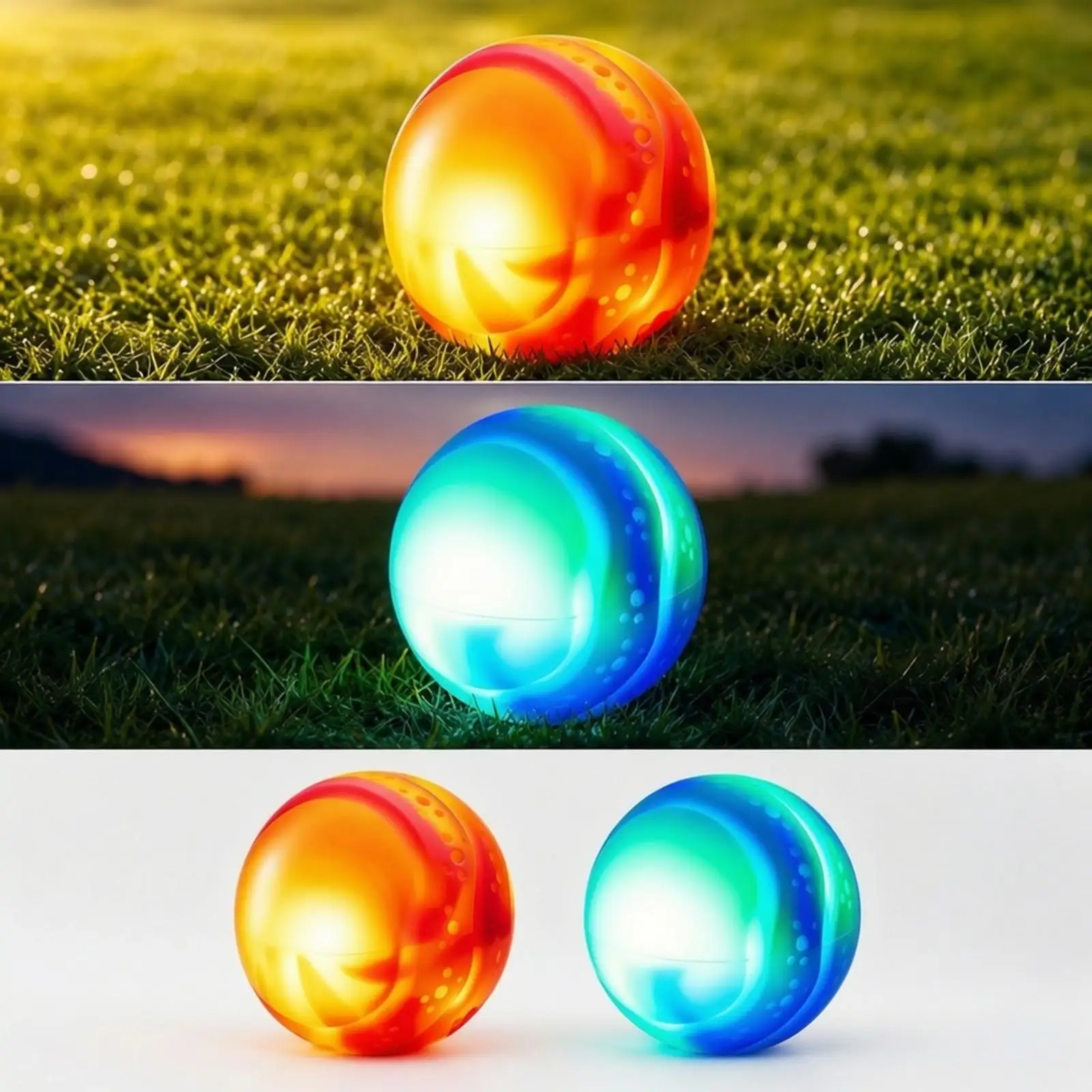 Glowing Fetch Ball for Dogs Silicone Light Up Toy for Interactive Play with Motion Sensor for Large Pets