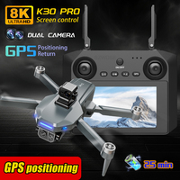 ZLL K30 GPS Drone Optical Flow 8K Professional HD Camera 5G WIFI FPV Obstacle Avoidance Brushless Large Screen RC Quadcopter Toy