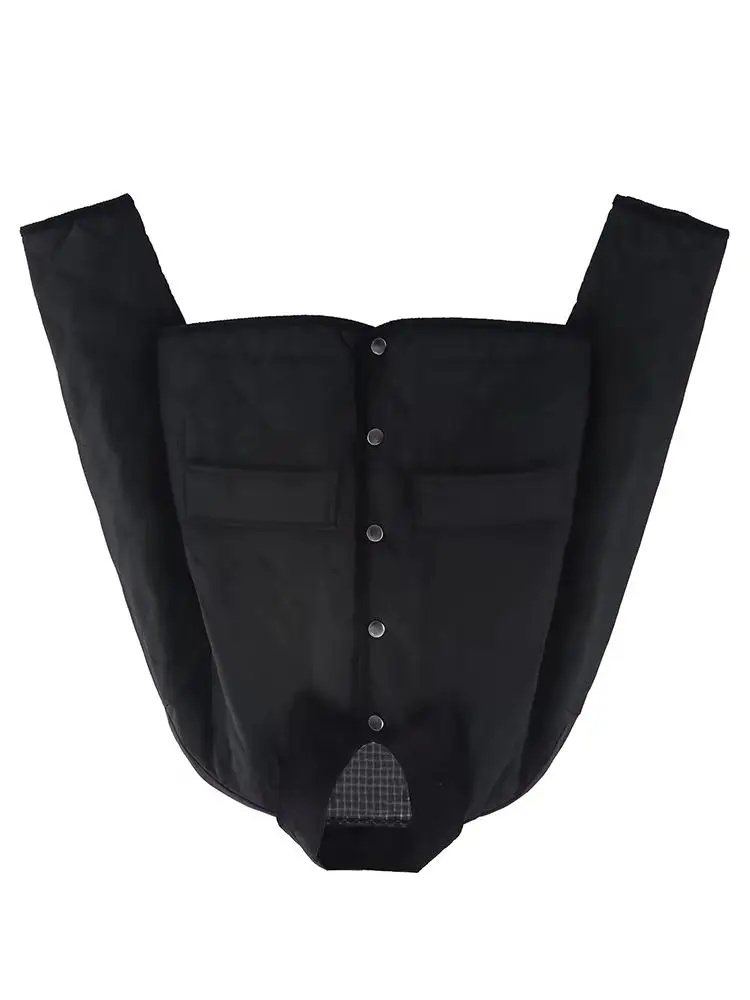 

HH Woman Fashion Lapel Single-breasted Loose Jacket Women Long Sleeve Pocket Decoration Casual Corduroy Solid Winter Coat