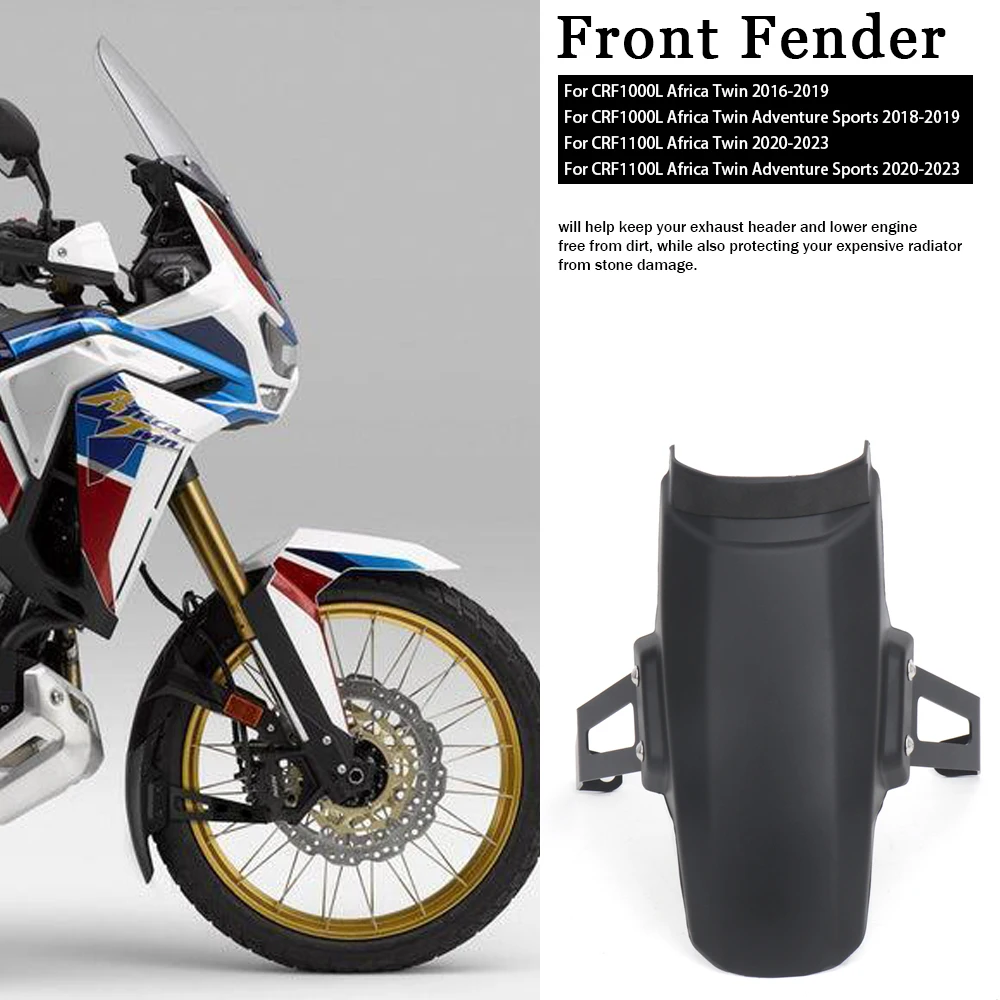 

For Honda CRF1100L CRF 1100 Africa Twin Adventure Sports 2020-2023 Motorcycle Front Fender Mudguard Guard CRF1000L AFRICA TWIN