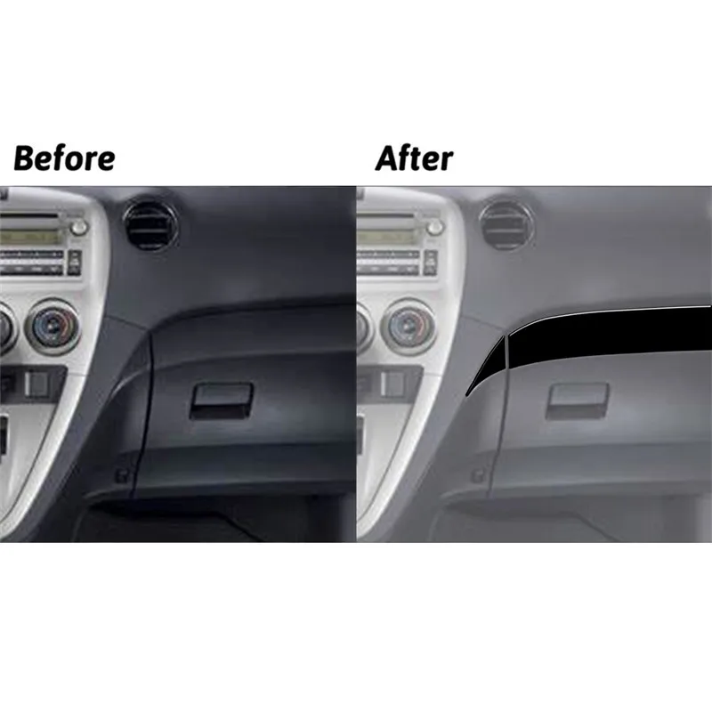 Passenger Side Glove Box Trim Brand New ABS Gloss Black Stickers For Toyota Matrix 2009-2014 Pontiac Vibe 2009-2010