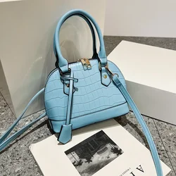 Fashion retro stone pattern minimalist shell bag 2024 Hot selling elegant design shoulder bag crossbody women's luxury handbags