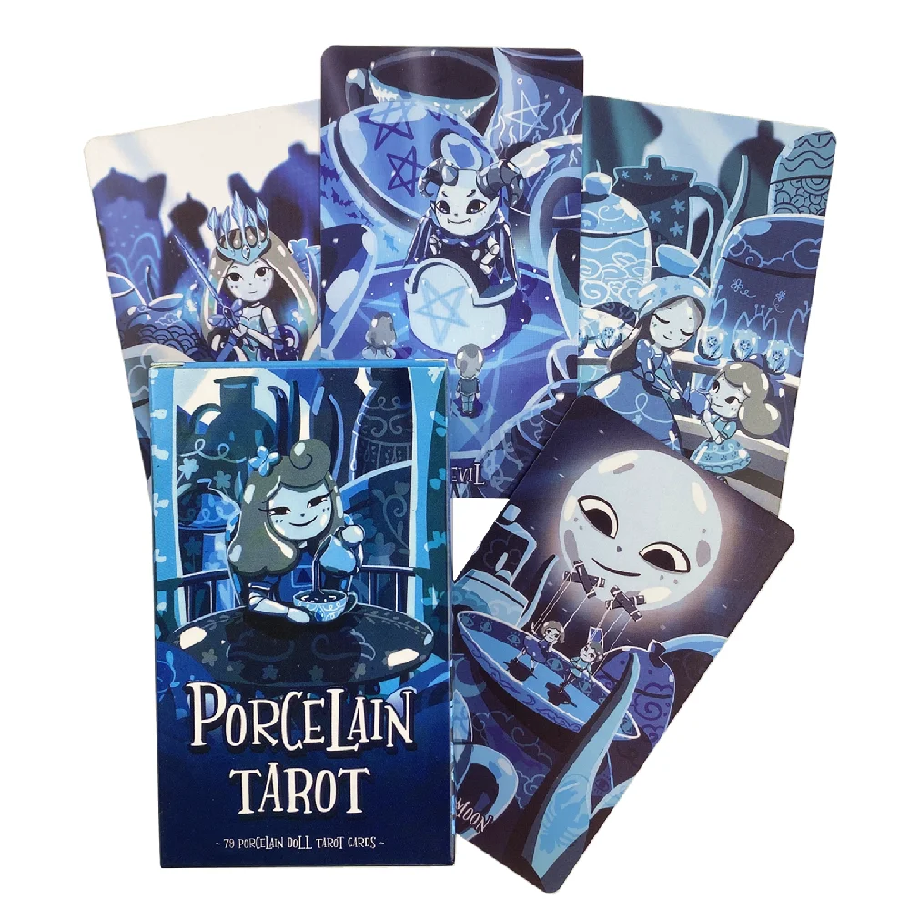 Cute Ghost Tarot Cards Funny Board Game Tarot Deck Adults Guidance Party Playing Oracle