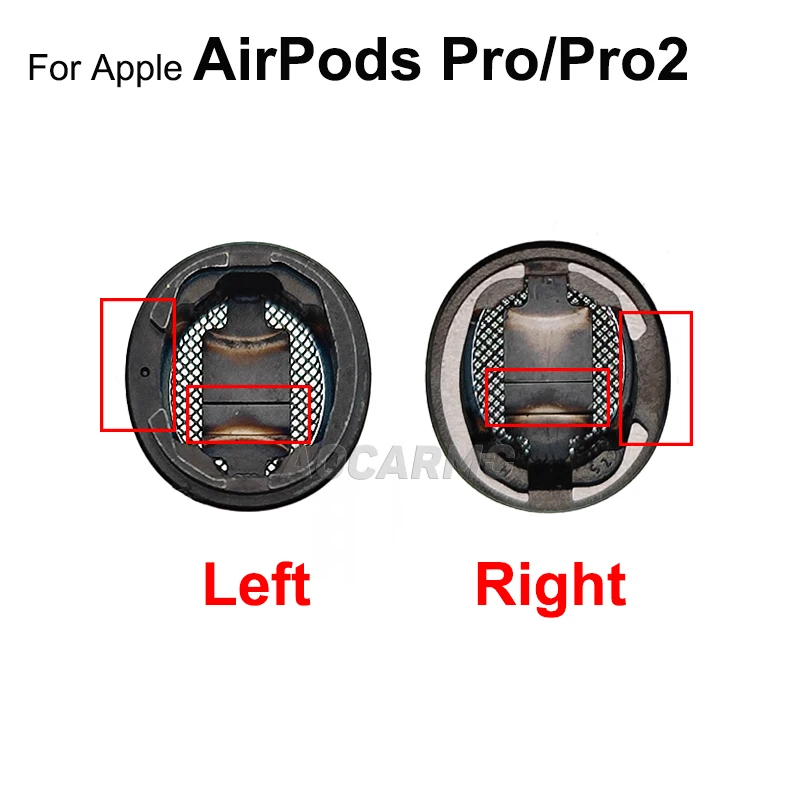 Aocarmo Left And Right Earphone Dustproof Net Mesh With Frame Ring Flex Cable For Apple AirPods Pro 2 Pro2 Replacement Parts