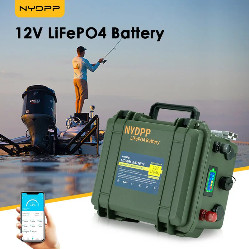 12 В Lifepo4 60 Ач/80 Ач/100 Ач/120 Ач аккумулятор lifepo4 литиевая батарея 12 В литий-фосфатная батарея 12 В с зарядным устройством 10 А