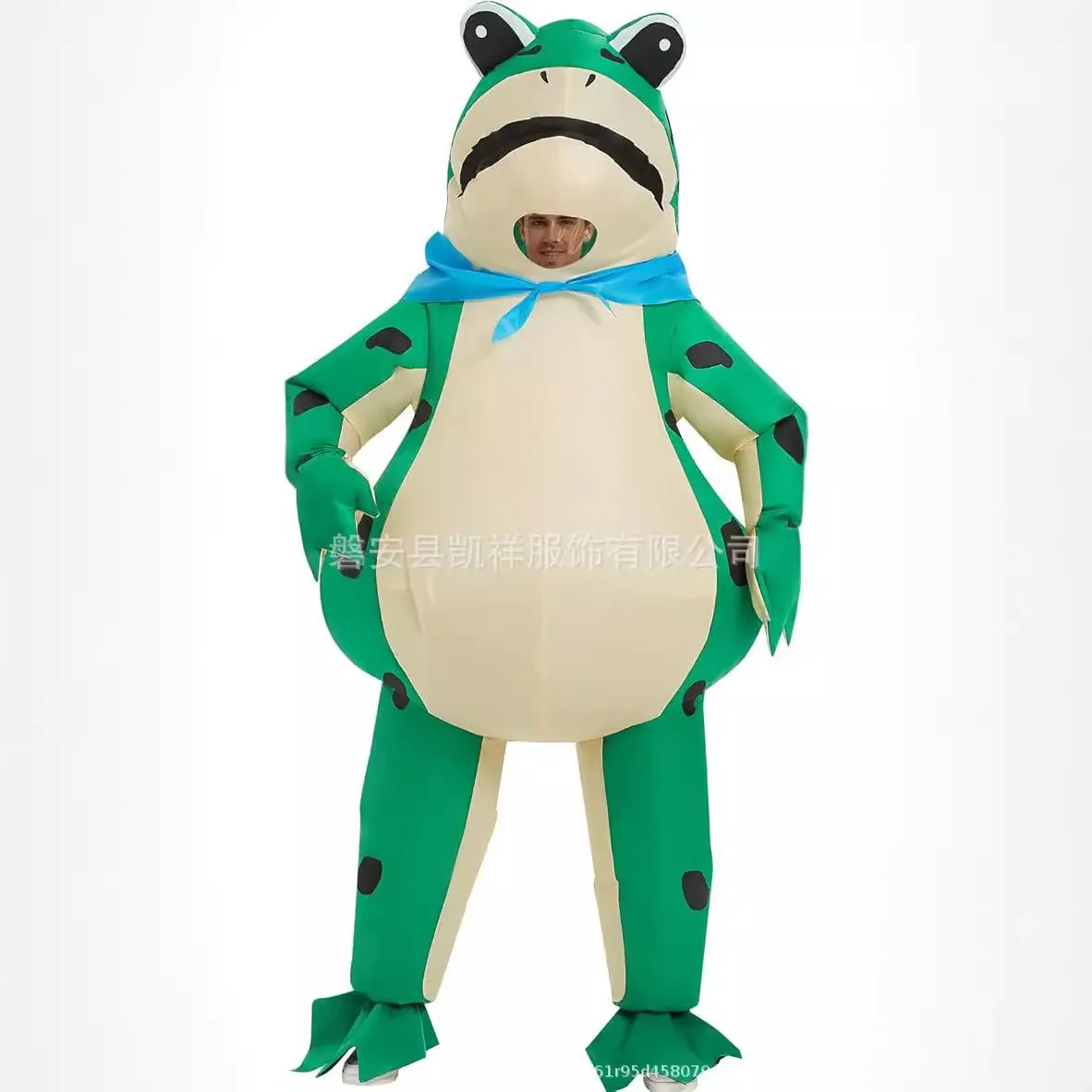 Adult Children Funny Frog Inflatable Costume Halloween Annual Party Silly Performance Outfit Stage Prop