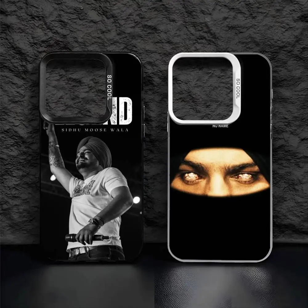 

Indian Rapper Sidhu M-Moose W-Wala Phone Case For IPhone 16 17 15 14 12 13 Pro Max Black Color Shockproof Cover