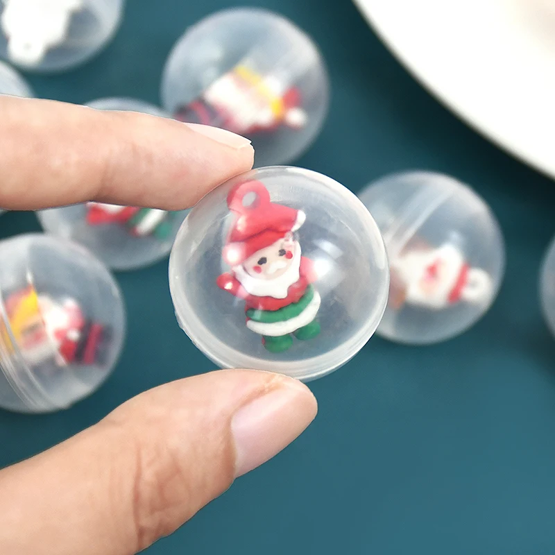 10/30/50 قطعة 32 مللي متر عيد الميلاد مفاجأة كبسولة البيض الكرتون عيد الميلاد دمية Gacha لعبة أطفال حفلة عيد ميلاد عيد الميلاد كرنفال هدية #3
