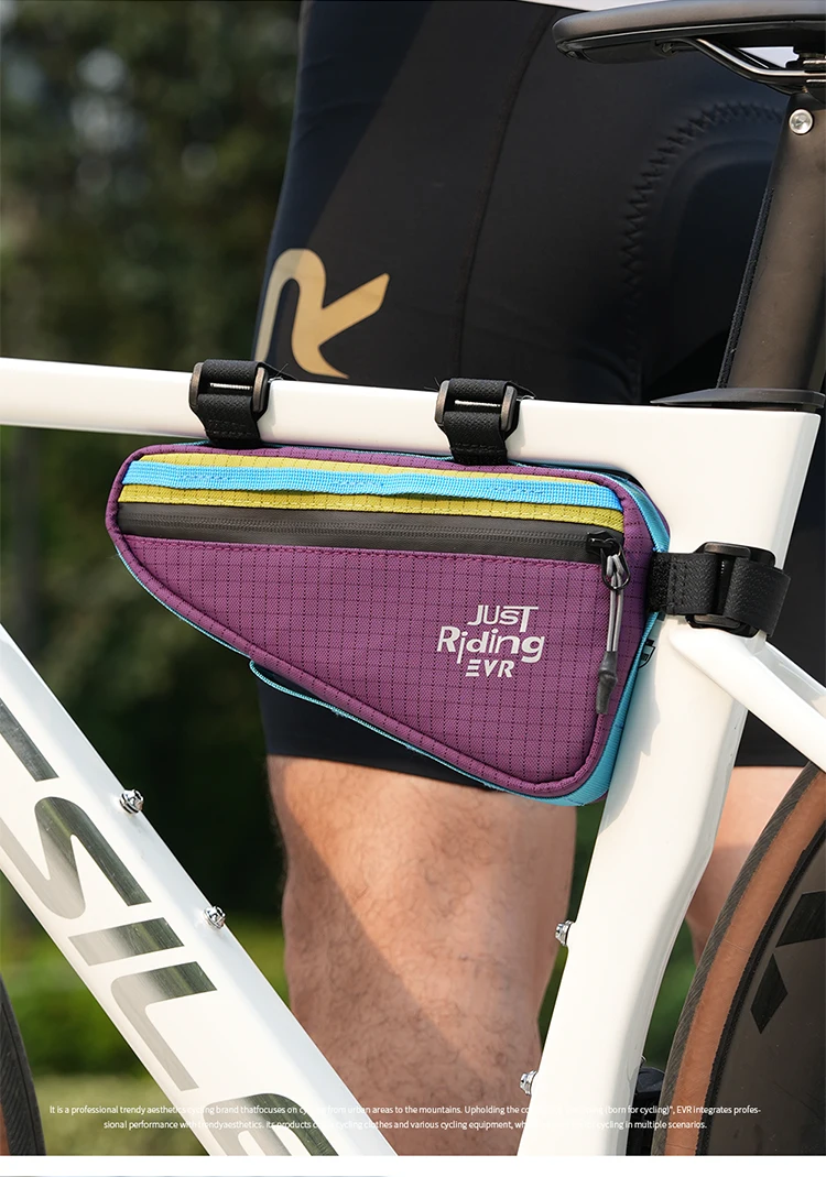 EVR Fahrradtasche 1L Vorderrahmentasche Outdoor-Dreieckstasche Dopamine Mountain Road Bike Hängetasche Fahrradausrüstung – Detail 16
