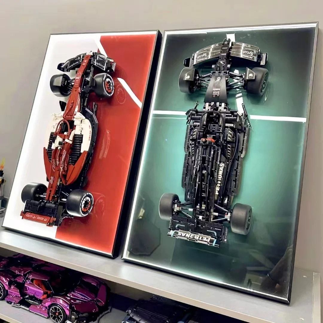 Display Wallboard suitable for LEGO 42171 Mercedes-AMG F1 W14 building block car model Wall Mount LED Photo Frame only