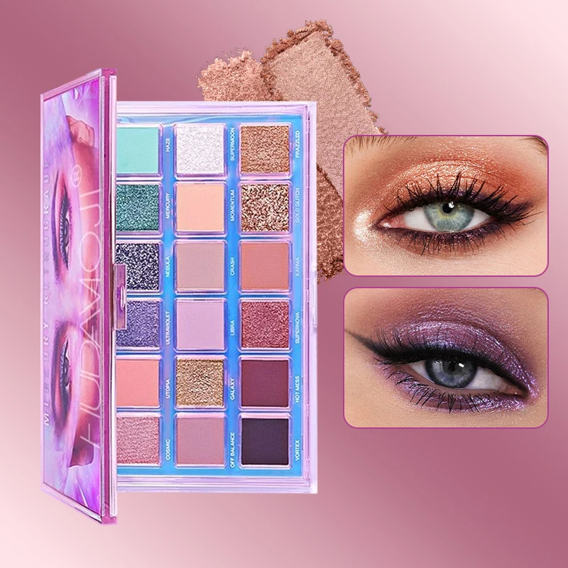 18 色アイシャドウパレットアイメイクパレットマットチャーミングシマーメイクグリッタースモーキーアイシャドウパウダー化粧品