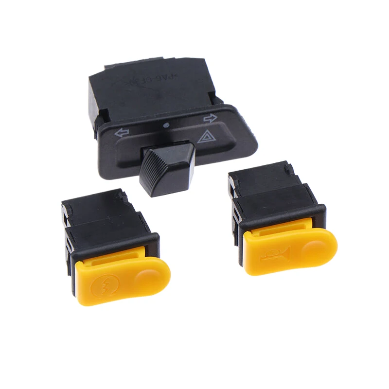 1PC Motorcycle Warning Light Switch Dual Flash Turn Signal Control For Electric Vehicle Modification Parts