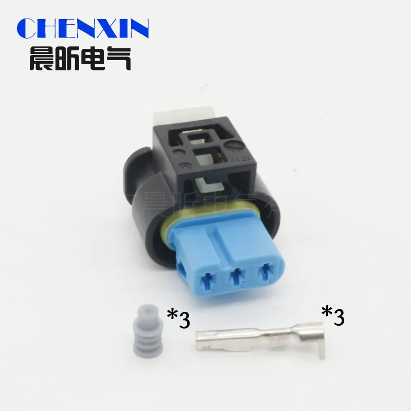 

3 Pin female automotive waterproof connector reversing radar camshaft sensor plug 55565709 For Chevrolet Opel Buick Fiat