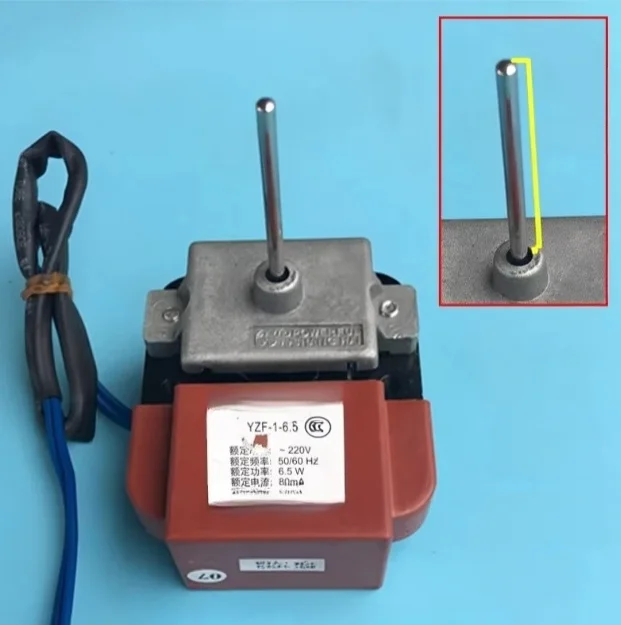 k05 k3 Refrigerator Axial Fan Motor 44mm Shaft Length Replacement Compatible with YZF Series for Cold Storage Freezer