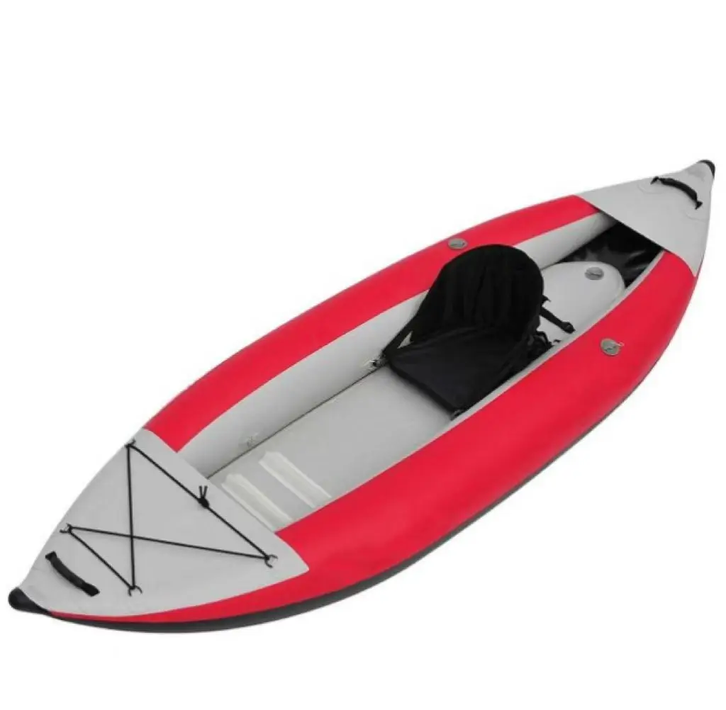 Canoe Kayak 1 Person Inflatable Portable Sport Kayak Set Canoe Boat With Aluminum Oars And High Output Air Pump