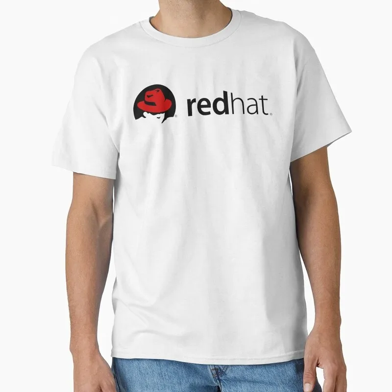Red Hat Linux Ubuntu Linux Operating System Graphic T‑Shirt Short Sleeve Tees Geek IT Developer Fan Gift Streetwear S-6XL