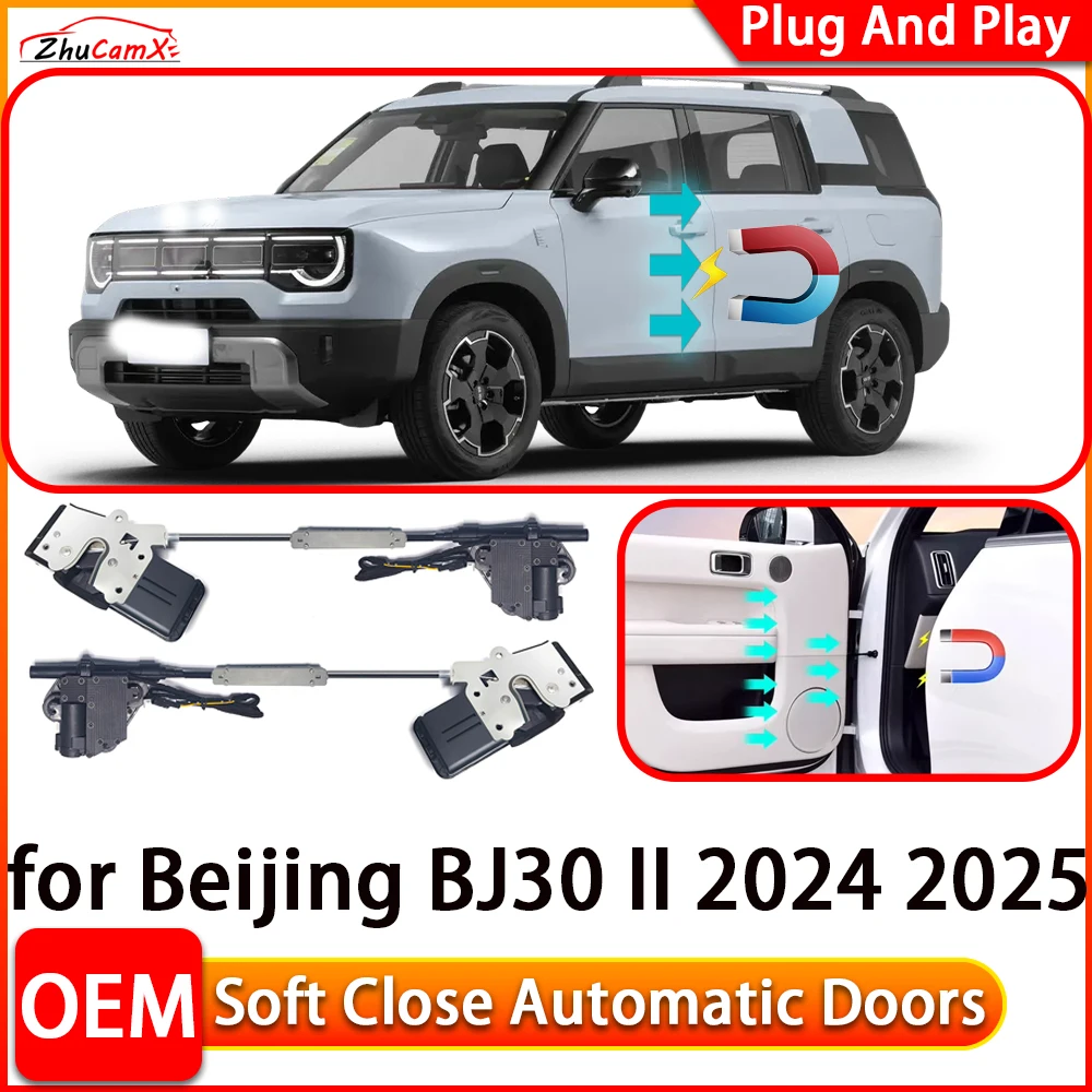 

ZhuCamX for Beijing BJ30 II 2024 2025 Car Automatic Electric Soft Close Door Closer Power Closing Door Comfort Closing System